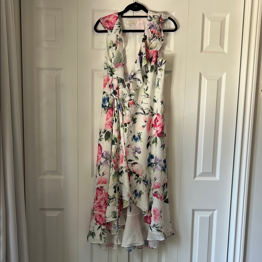 Yumi Kim High Low Dress with Pink and Blue Floral